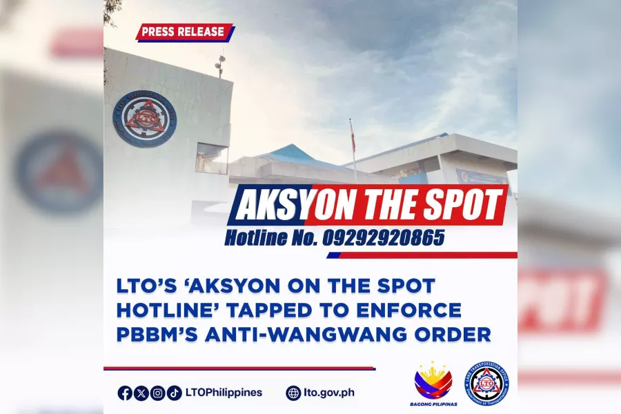 LTO's Aksyon on the Spot hotline