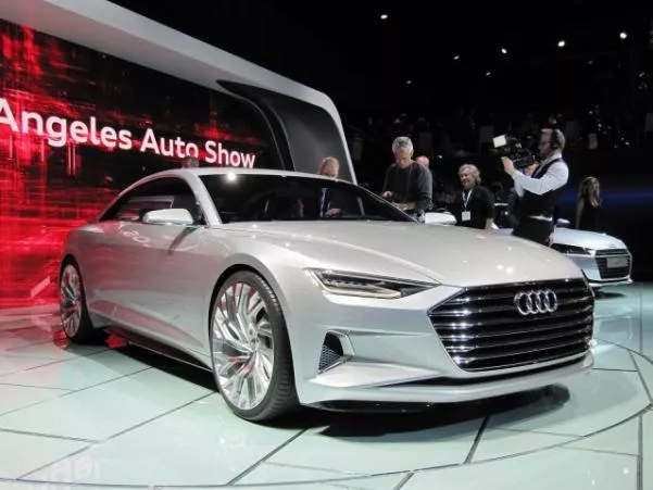 angular front of the next generation Audi A8 