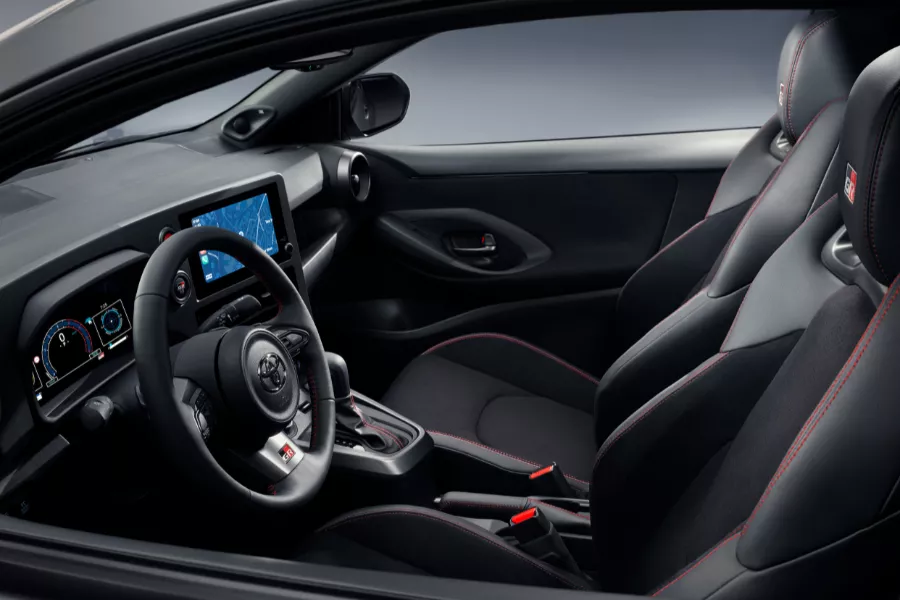 Side cockpit view of the left-hand-drive Euro-spec version