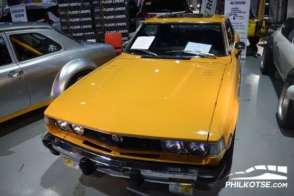 A picture of a yellow Celica GT