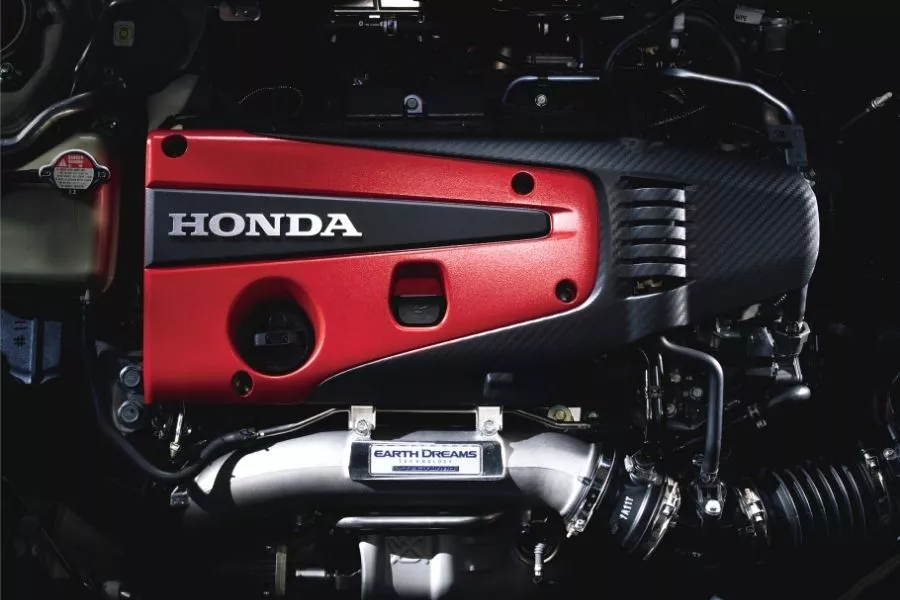 A picture of the Civic Type R's engine