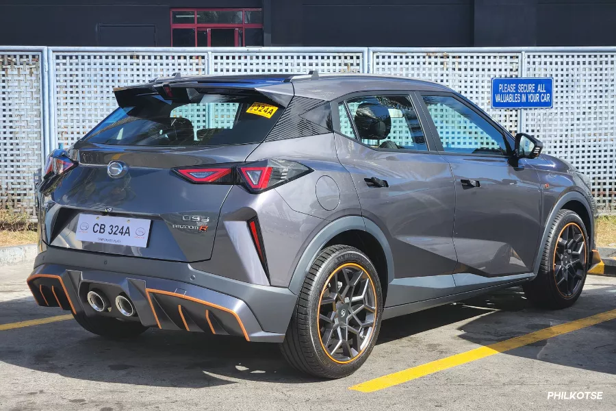 GS3 Emzoom R-Style from the rear