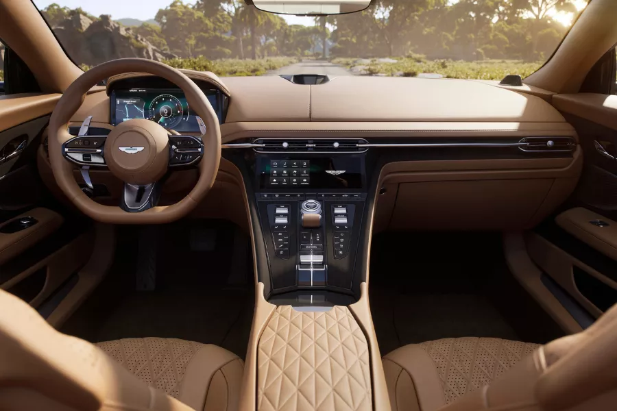 A peek inside its luxurious cabin