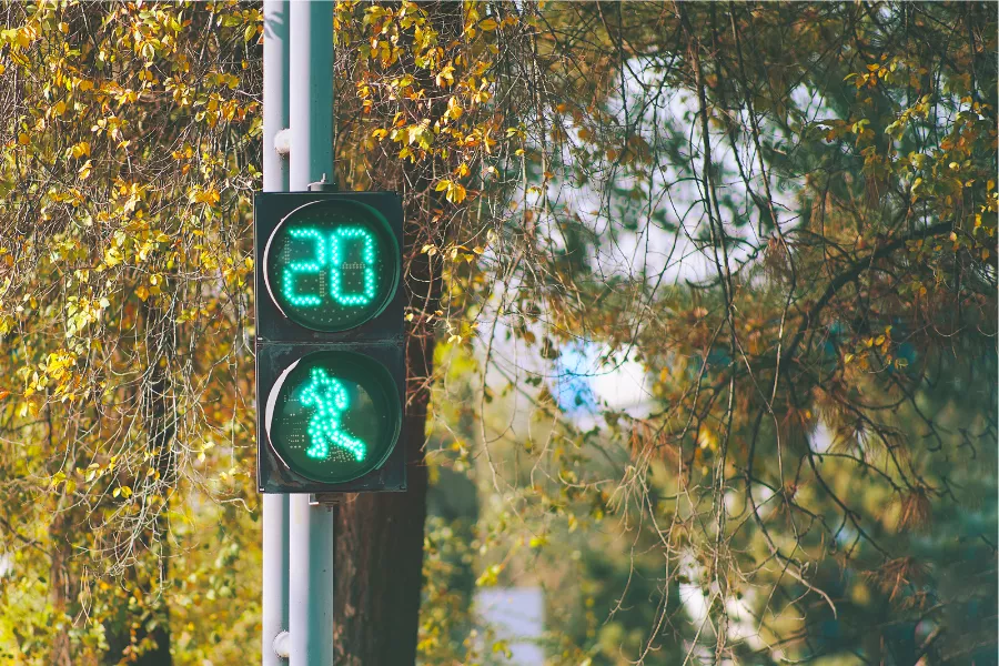 Pedestrian crossing timer