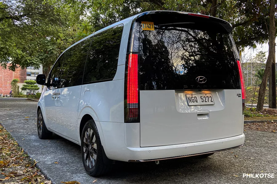 The top-spec Premium+ from the rear