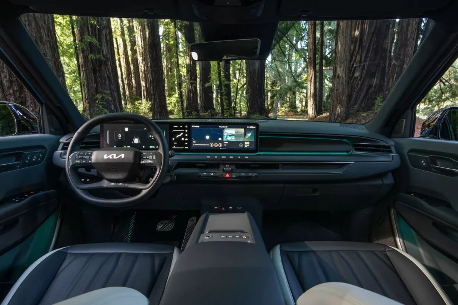 Kia EV9 interior shot