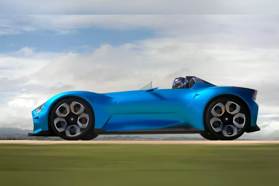 A picture of the side of the Suzuki Vision Gran Turismo