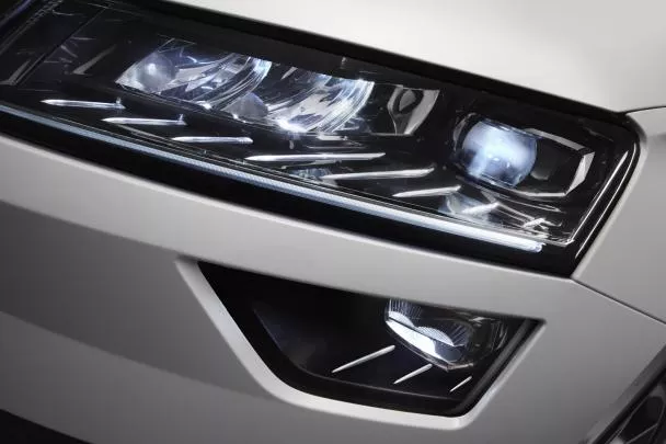 2017 Skoda Karoq's LED headlights