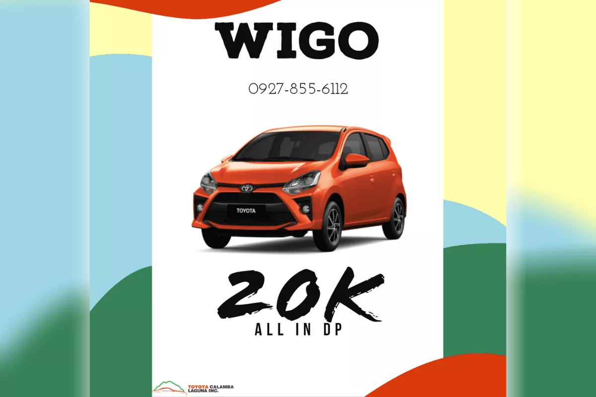 2020 Toyota Wigo Low Down promo