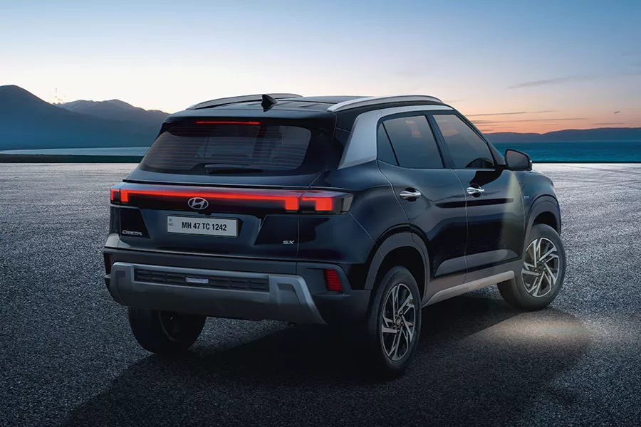 The 2024 Creta from the rear