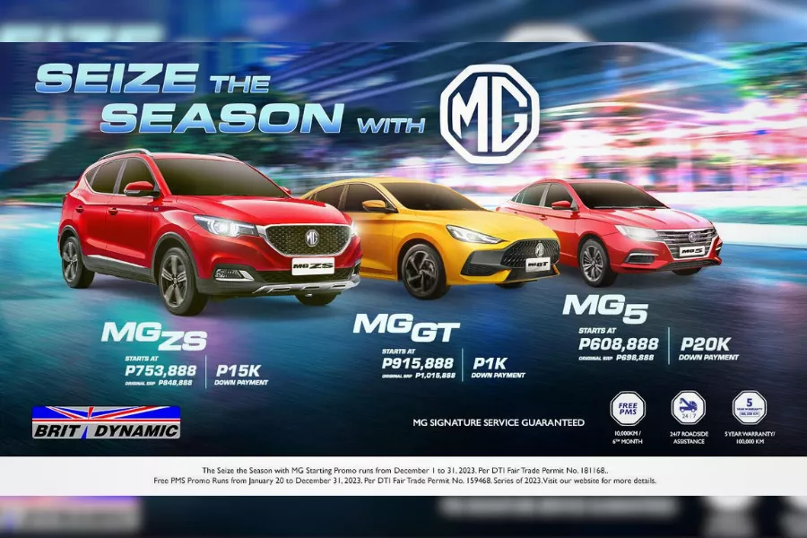 A picture of the MG PH December 2023 promo poster. 