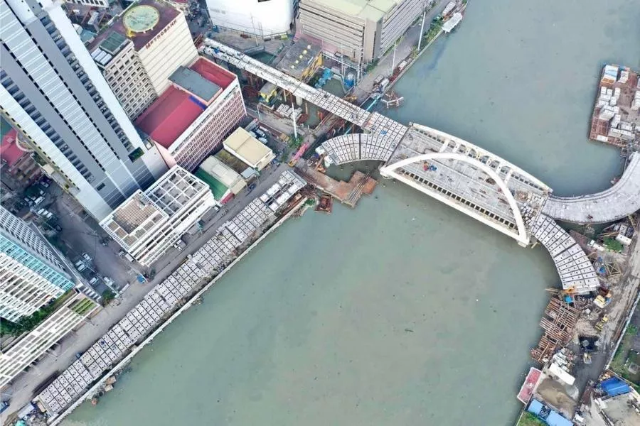 Binondo-Intramuros Bridge aerial view