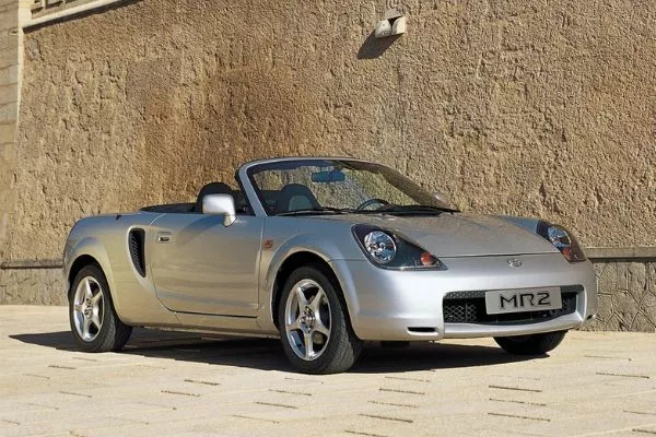 A picture of the 3rd-gen Toyota MR2 Spyder with the top down