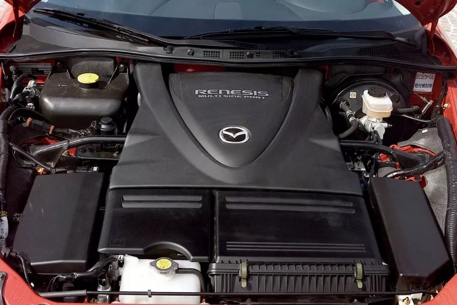 A picture of the RX-8's engine bay