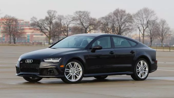 angular front of the Audi RS7 Sportback 2017