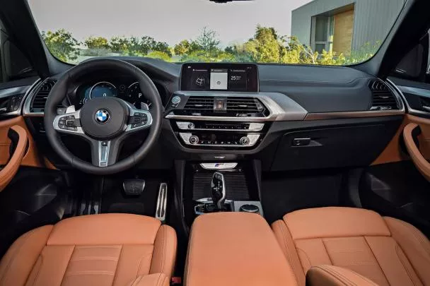 Interior of the 2018 BMW X3