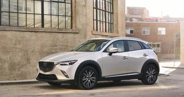 angular front of the Mazda CX-3 2018