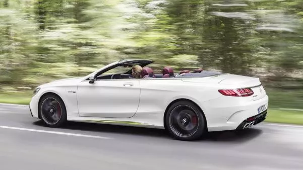 side view of the 2018 Mercedes-AMG S63 Cabriolet