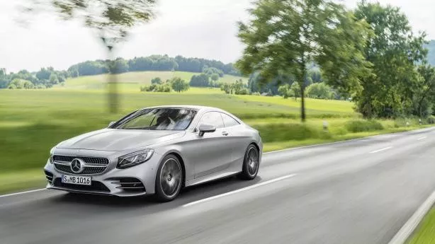 angular front of the 2018 Mercedes-Benz S560 Coupe