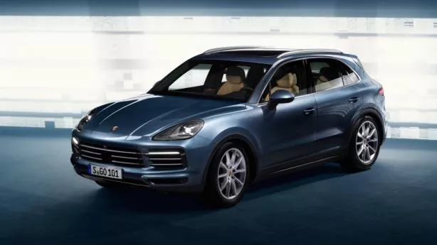 angular front of the 2018 Porsche Cayenne