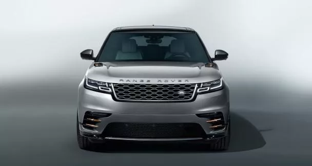 Front view of the Range Rover Velar