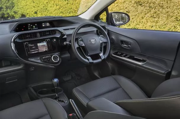 interior of the 2018 Toyota Prius C 