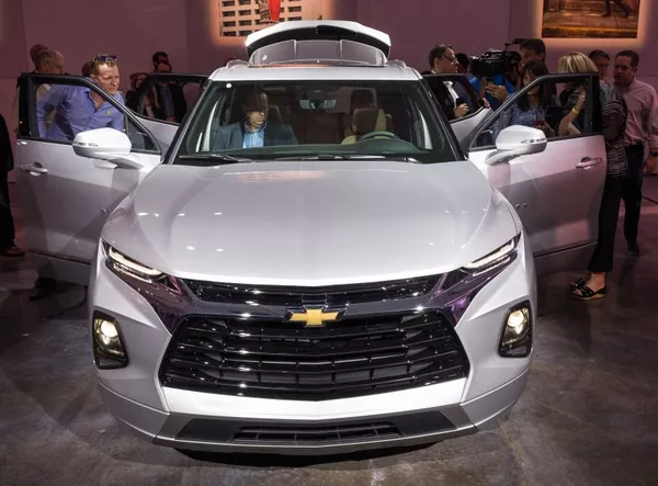 front of the Chervolet Blazer 2019