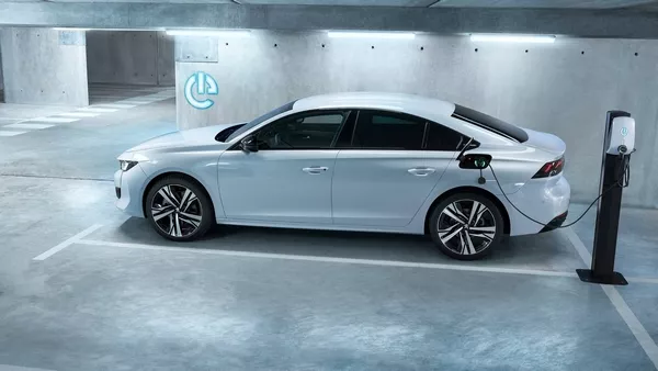 electrified Peugeot 508 2019 sedan charging