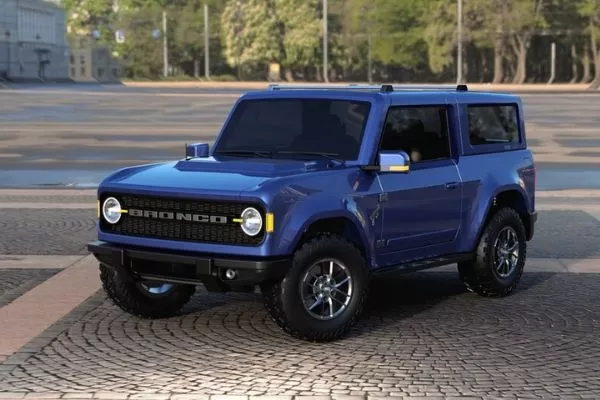2020 ford bronco on the street