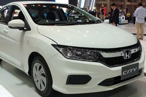 A picture of a white Honda City 1.5 S