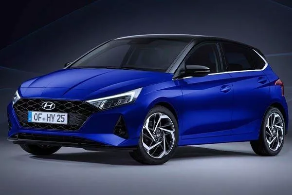2020 hyundai i20 on display