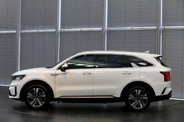 A picture of the 2020 Kia Sorento from the side