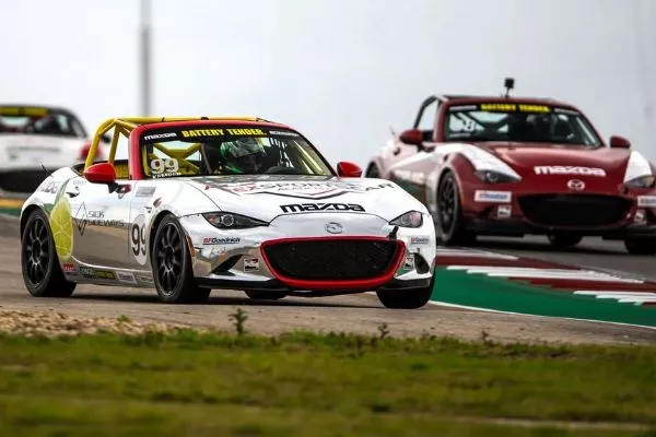 Mazda Miata ND's on the race track