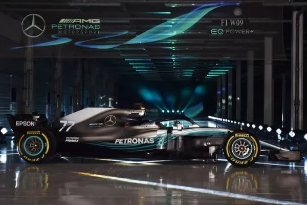 A picture of the supposed 2020 Mercedes F1 car