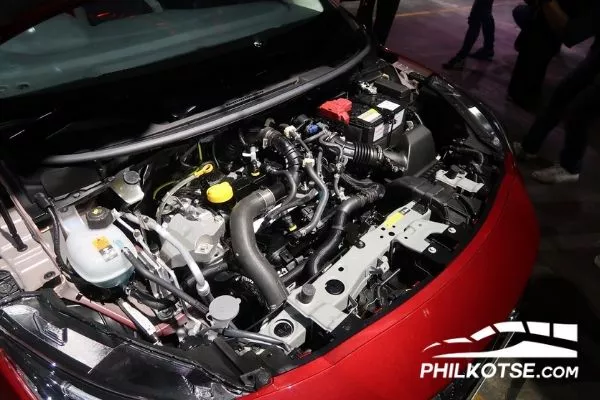 A picture of the 2020 Almera's engine