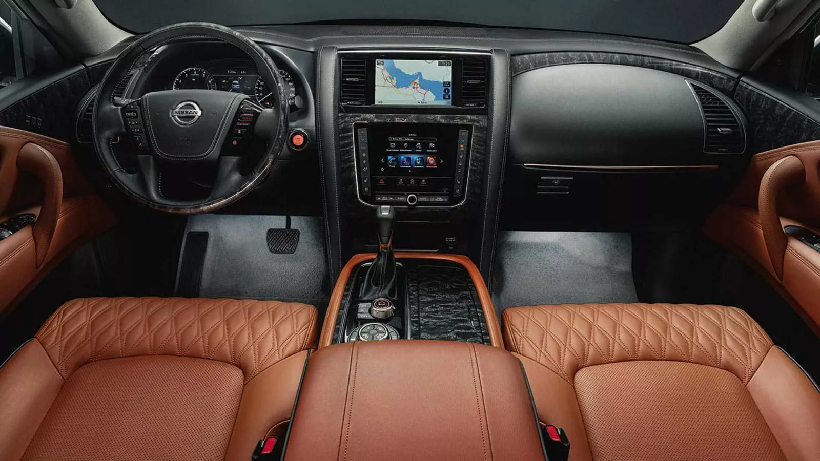 2021 Nissan Patrol interior view