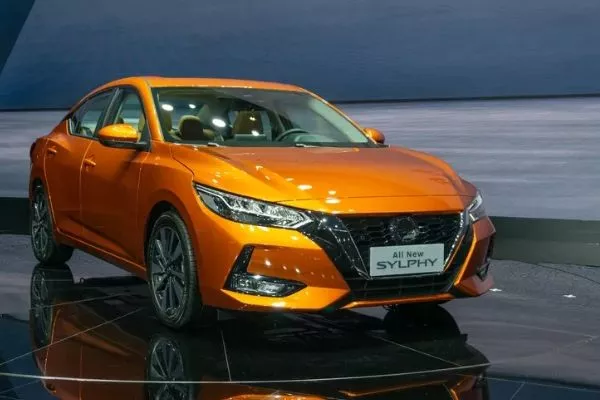 A picture of the redesigned Nissan Sylphy