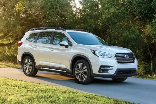 A picture of the 2020 Subaru Ascent/Evoltis in a wooded area