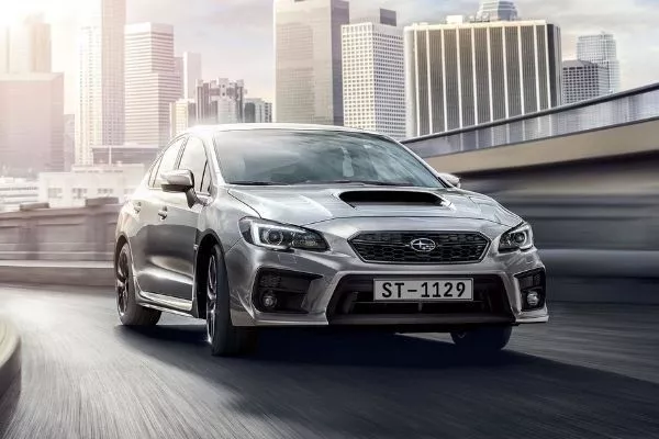 A picture of the current 2020 Subaru WRX