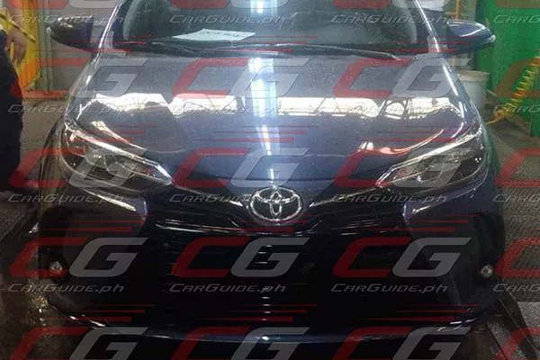 A picture of the higher end facelifted Toyota Vios