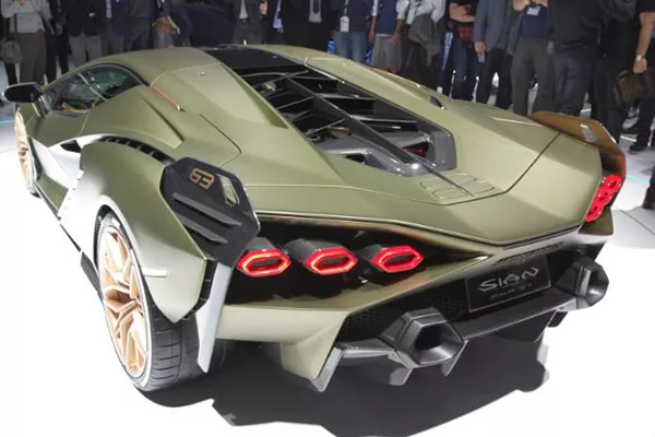 Lamborghini Sian rear view