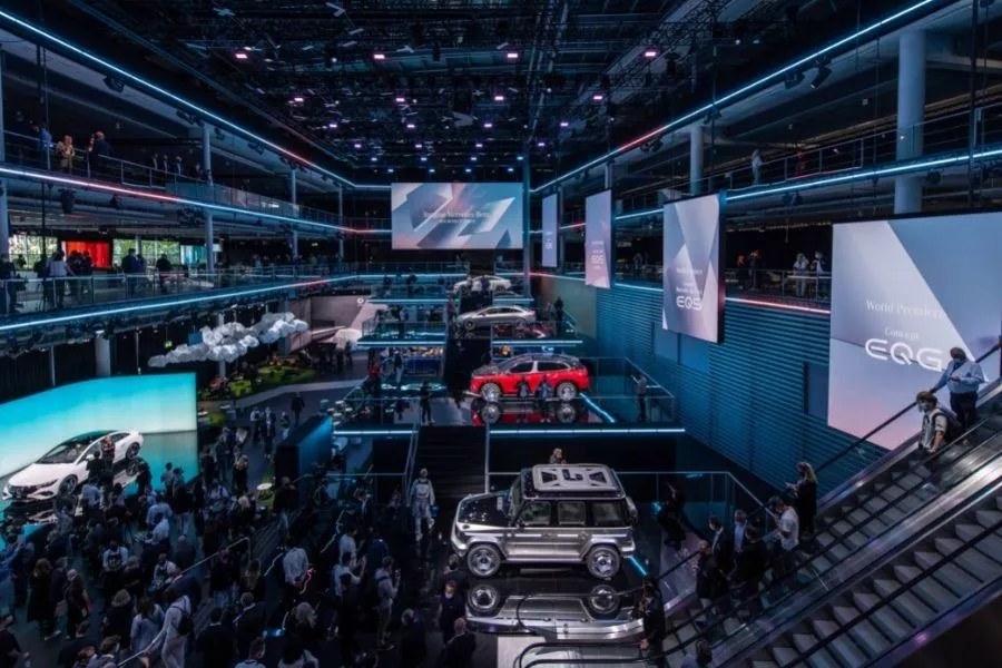 A picture of the Mercedes media night at he 2021 Munich Motor Show