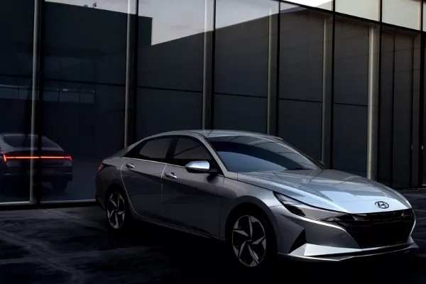 Parked Hyundai Elantra