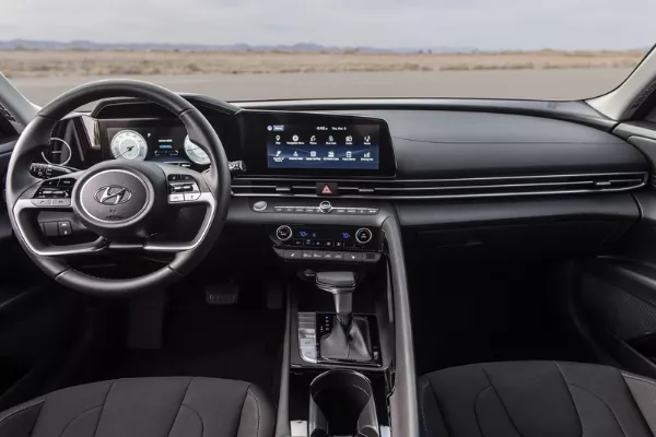 Interior of Hyundai Elantra