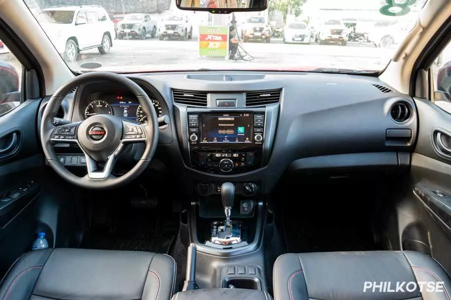 A picture of the 2021 Navara's cockpit