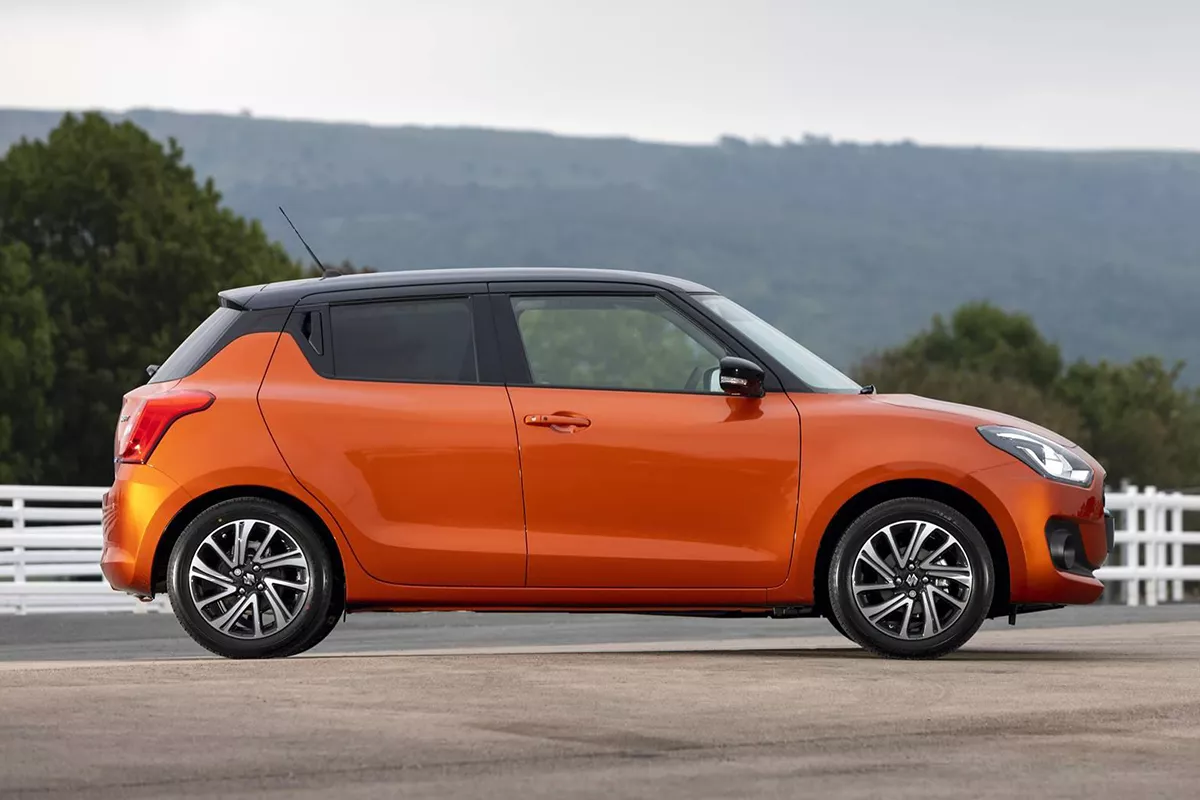 The side of the UK-spec 2021 Swift
