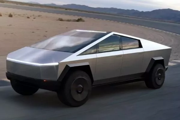 A picture of the Tesla Cybertruck.