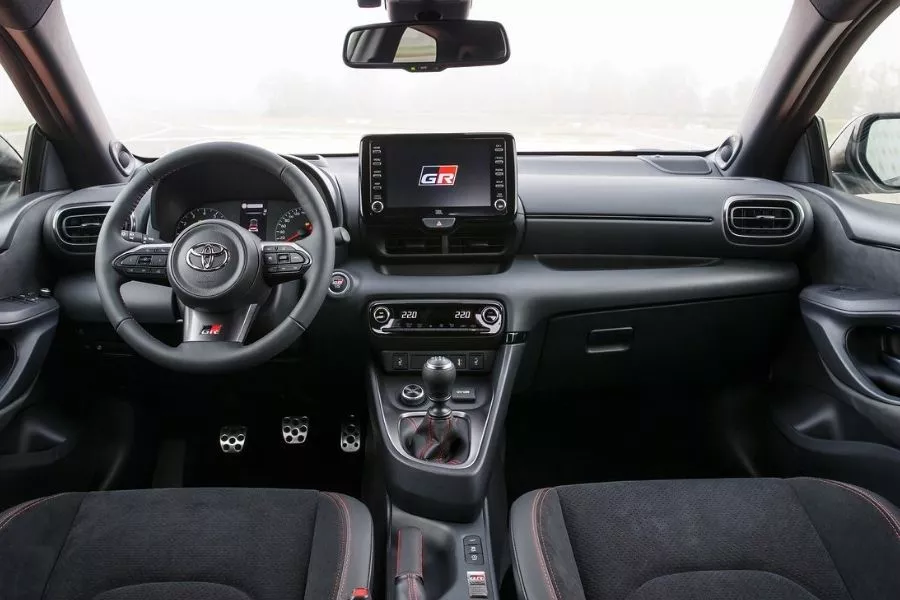 A picture of the GR Yaris' interior