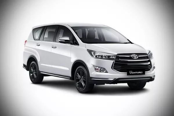 The V Luxury already looks sporty, but the 2021 Toyota Innova Venture takes it up a notch A picture of the 2021 Toyota Innova Venture.