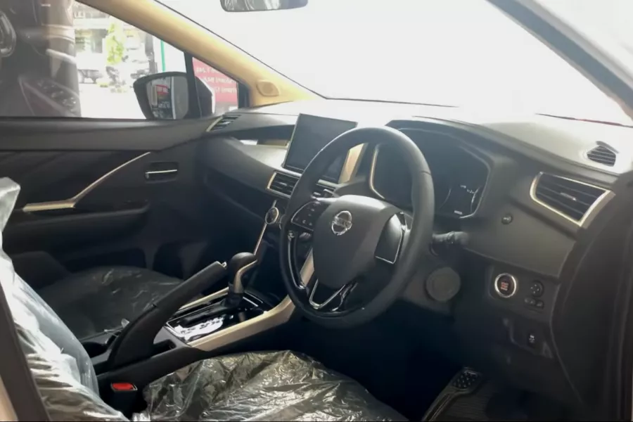 It also gets a Nissan-specific steering wheel